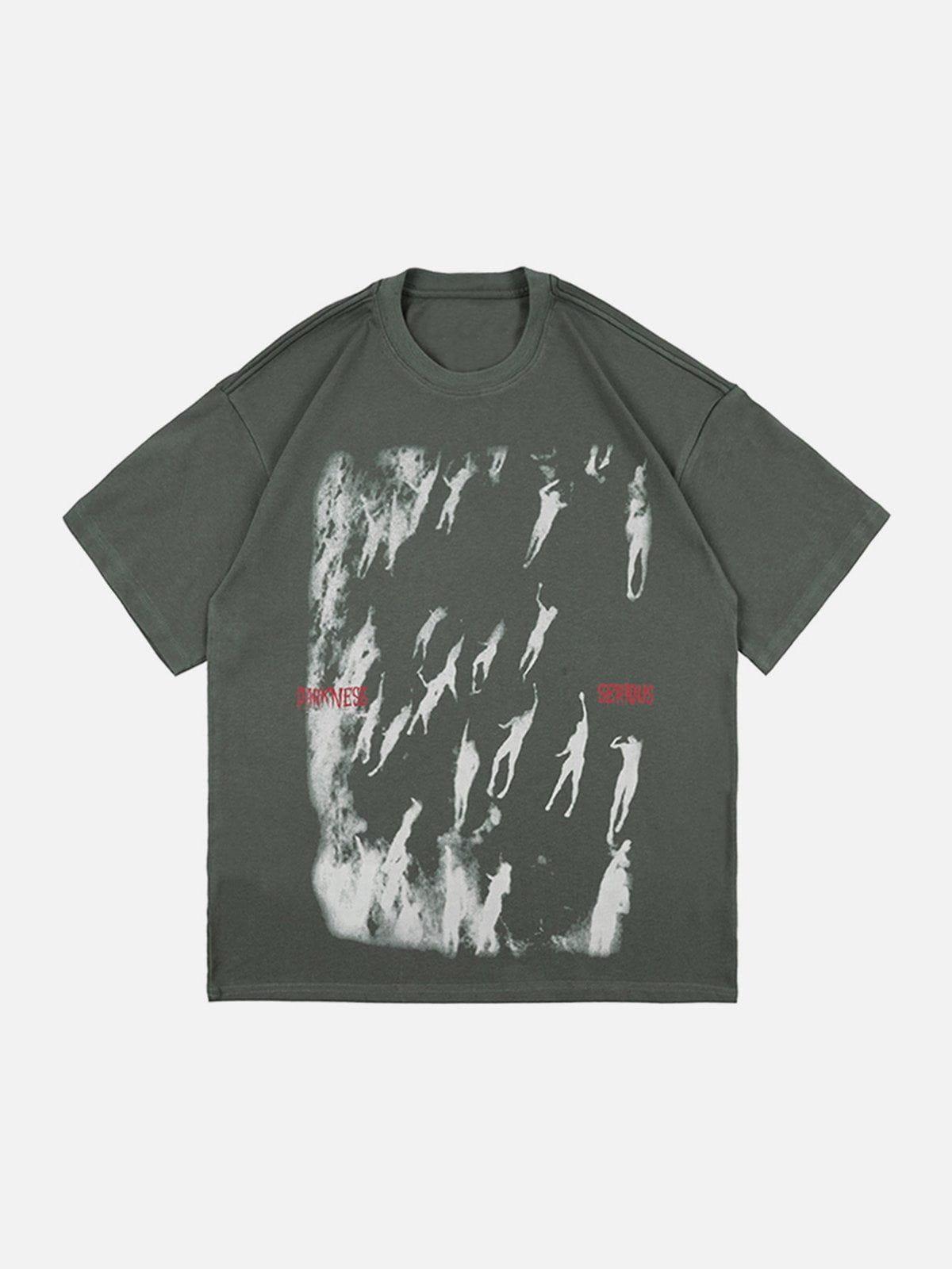 Sneakerland™ - Graffiti Silhouette Print Tee - tntwear1