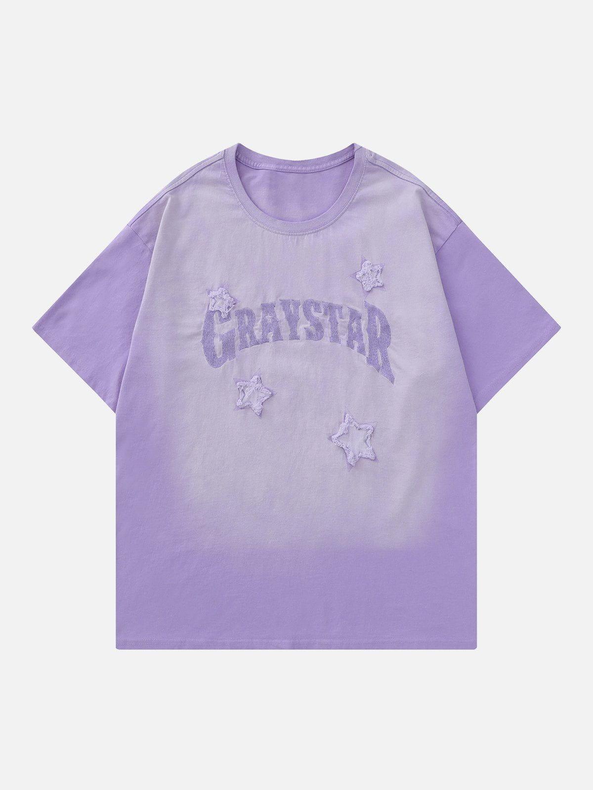 Sneakerland™ - Graystar Patch Gradient Vintage Washed Tee - tntwear1