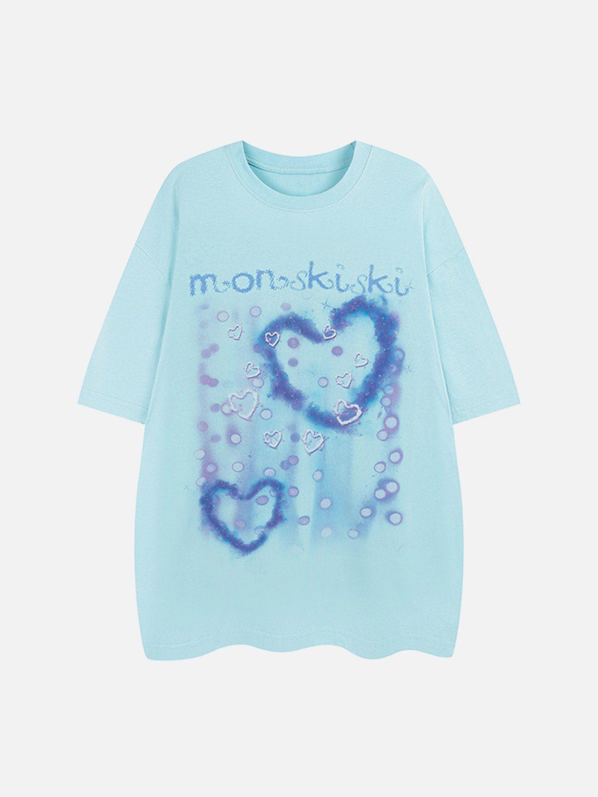 Sneakerland™ - Heart Elements Dip-dye Tee - tntwear1