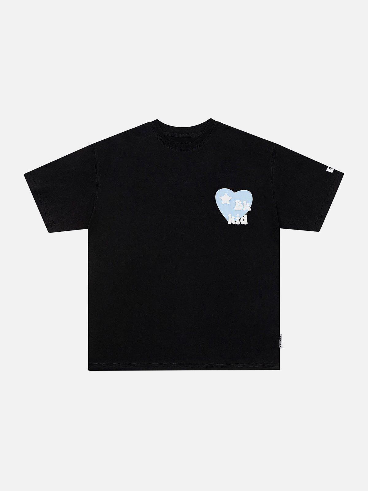 Sneakerland™ - Heart-shaped Cupid Print Tee - tntwear1