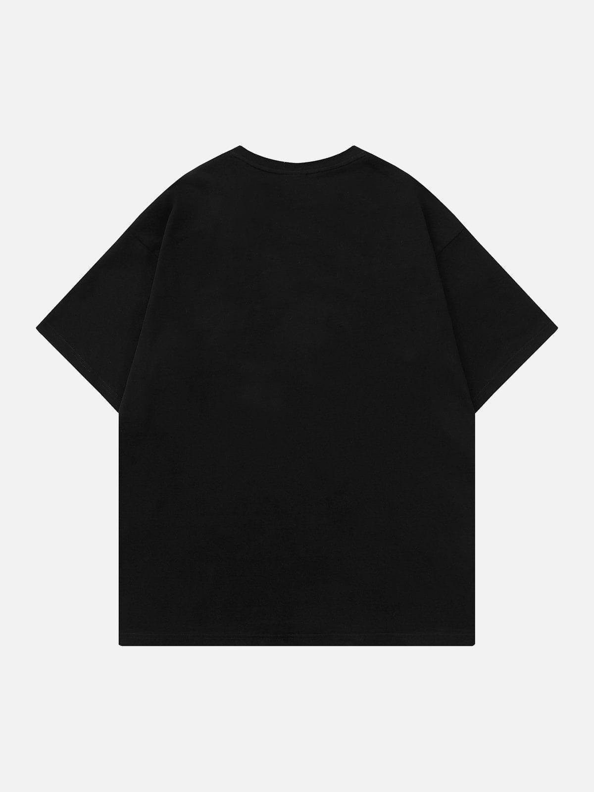 Sneakerland™ - Hollow Mesh Butterfly Patch Tee - tntwear1