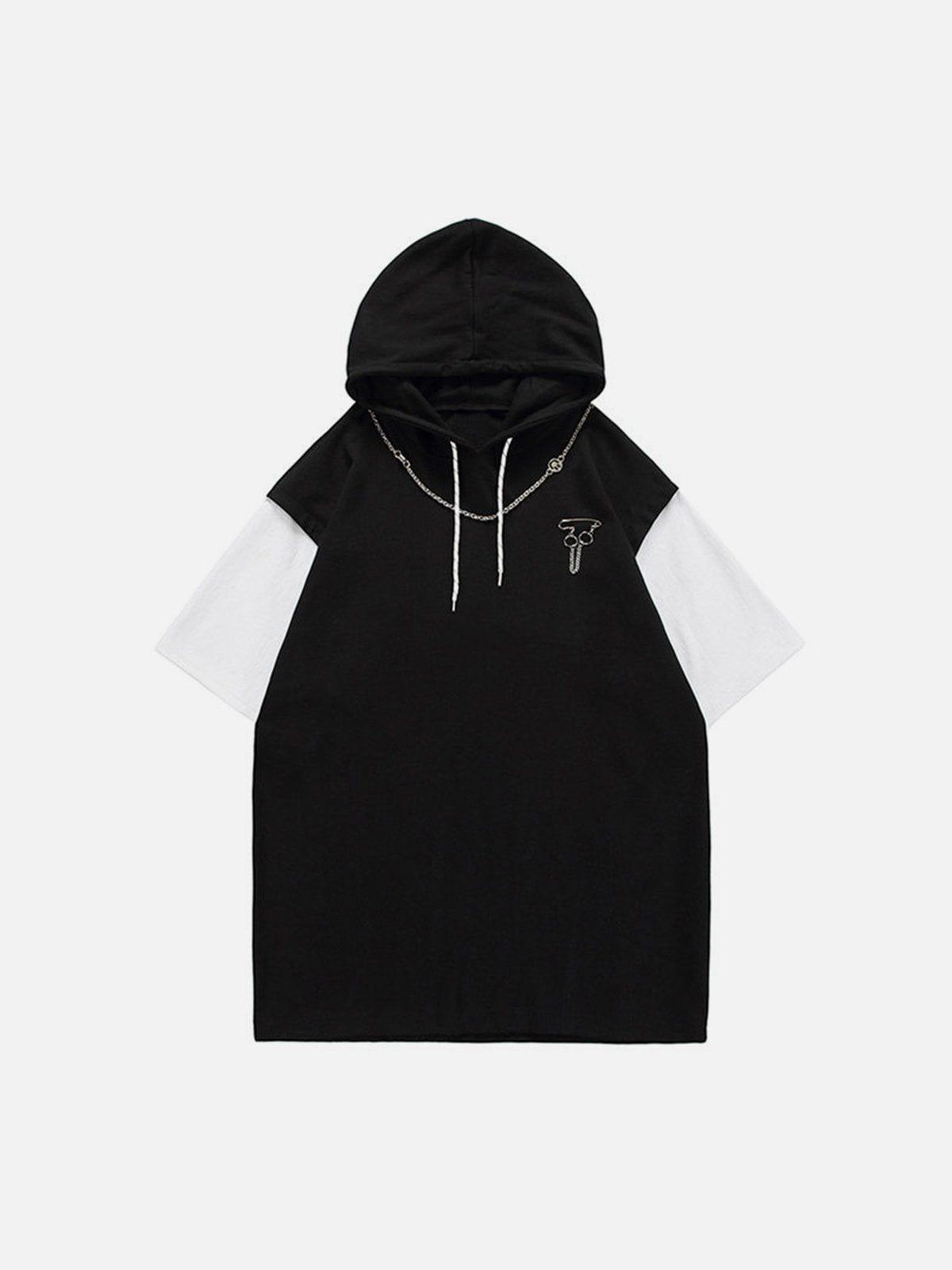 Sneakerland™ - Hooded Detachable Necklace Tee - tntwear1