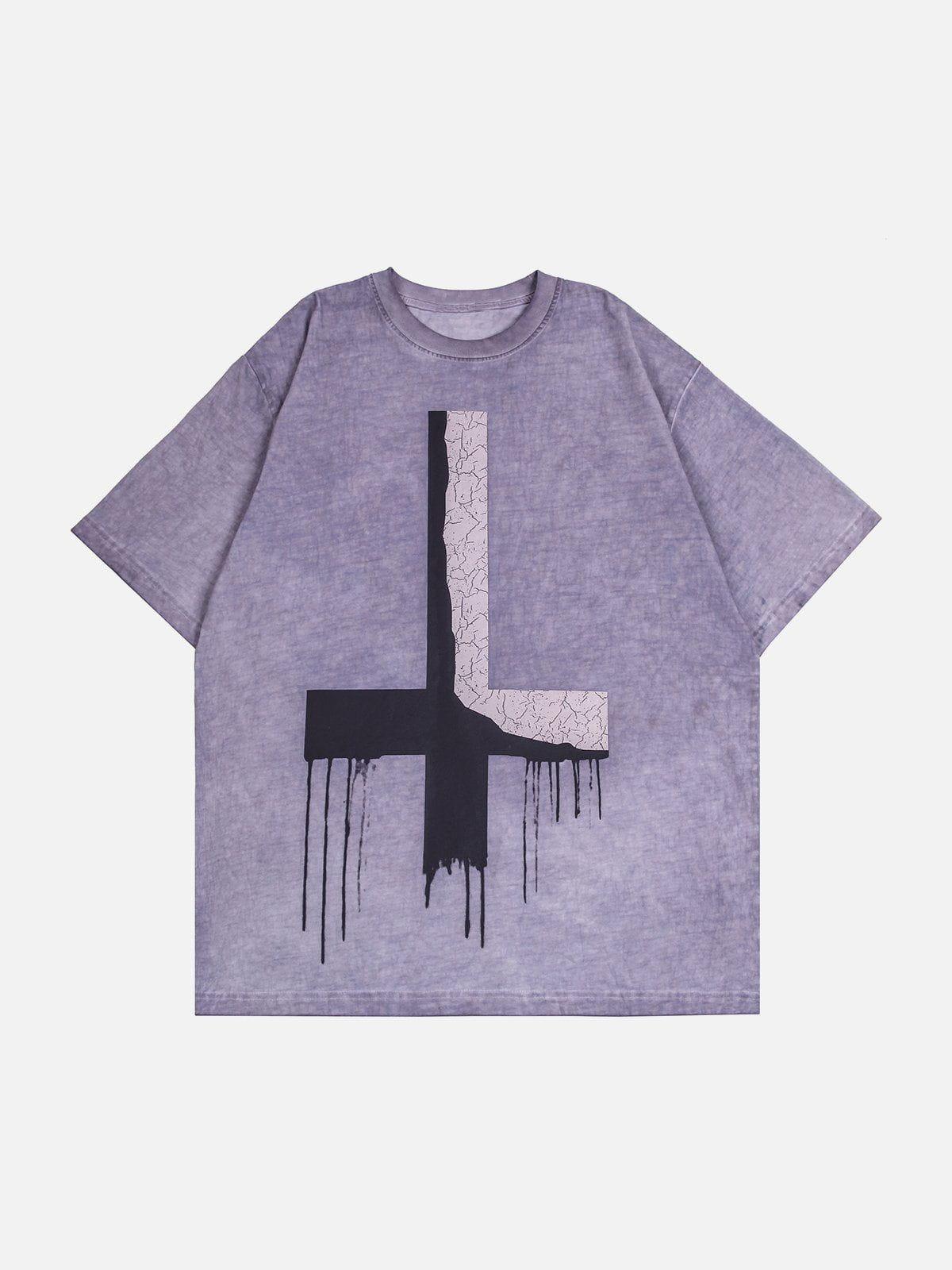 Sneakerland™ - Inverted Cross Print Tee - tntwear1