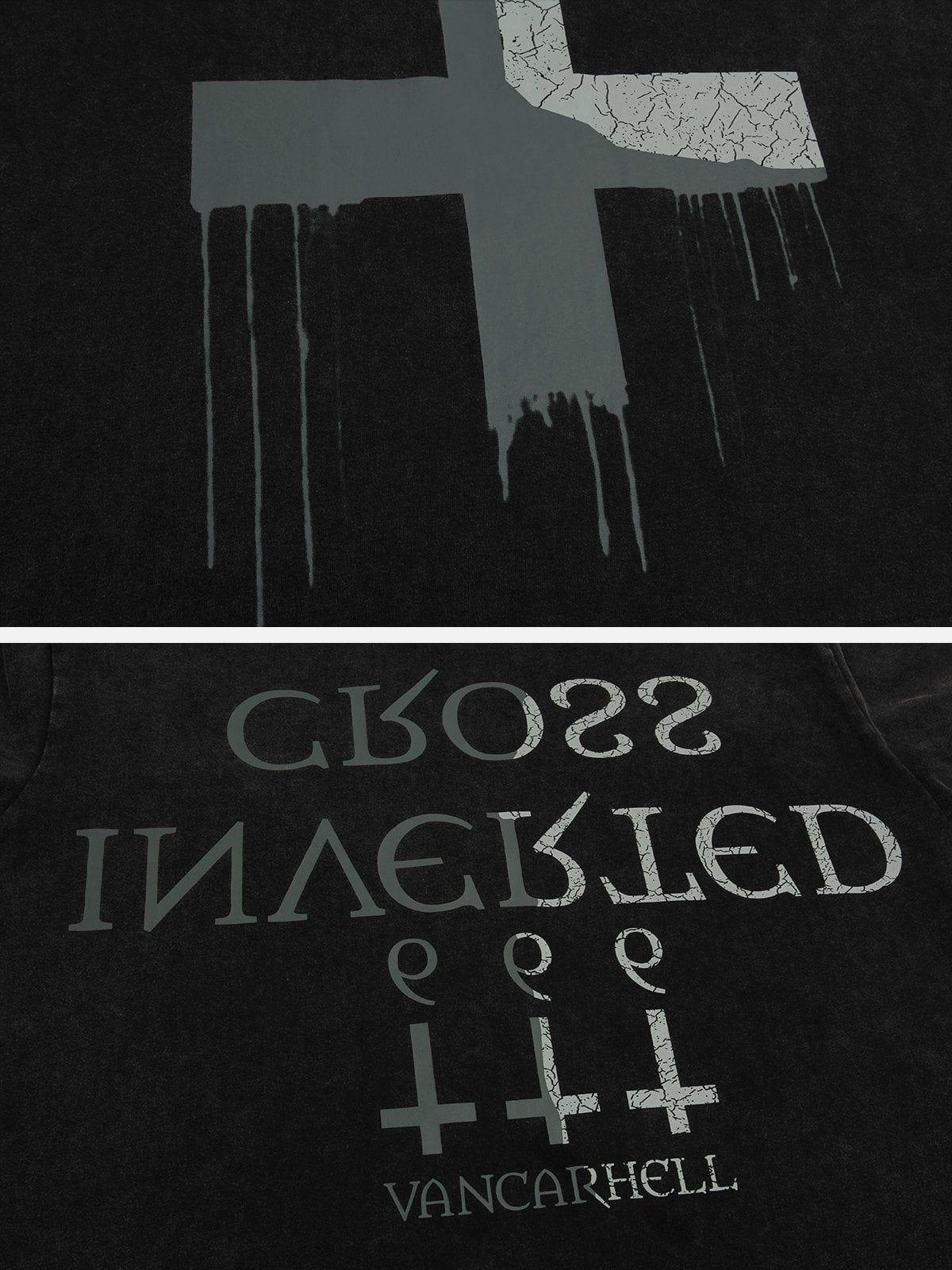 Sneakerland™ - Inverted Cross Print Tee - tntwear1