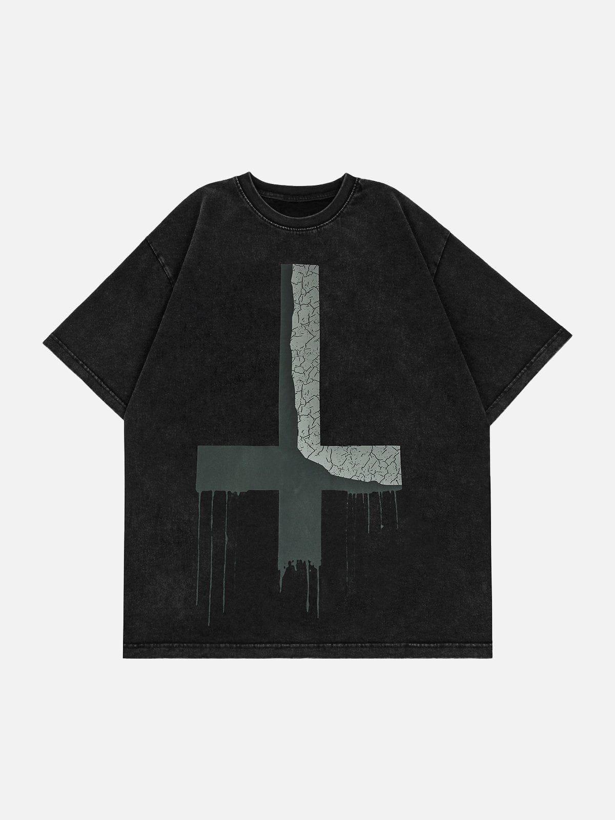 Sneakerland™ - Inverted Cross Print Tee - tntwear1