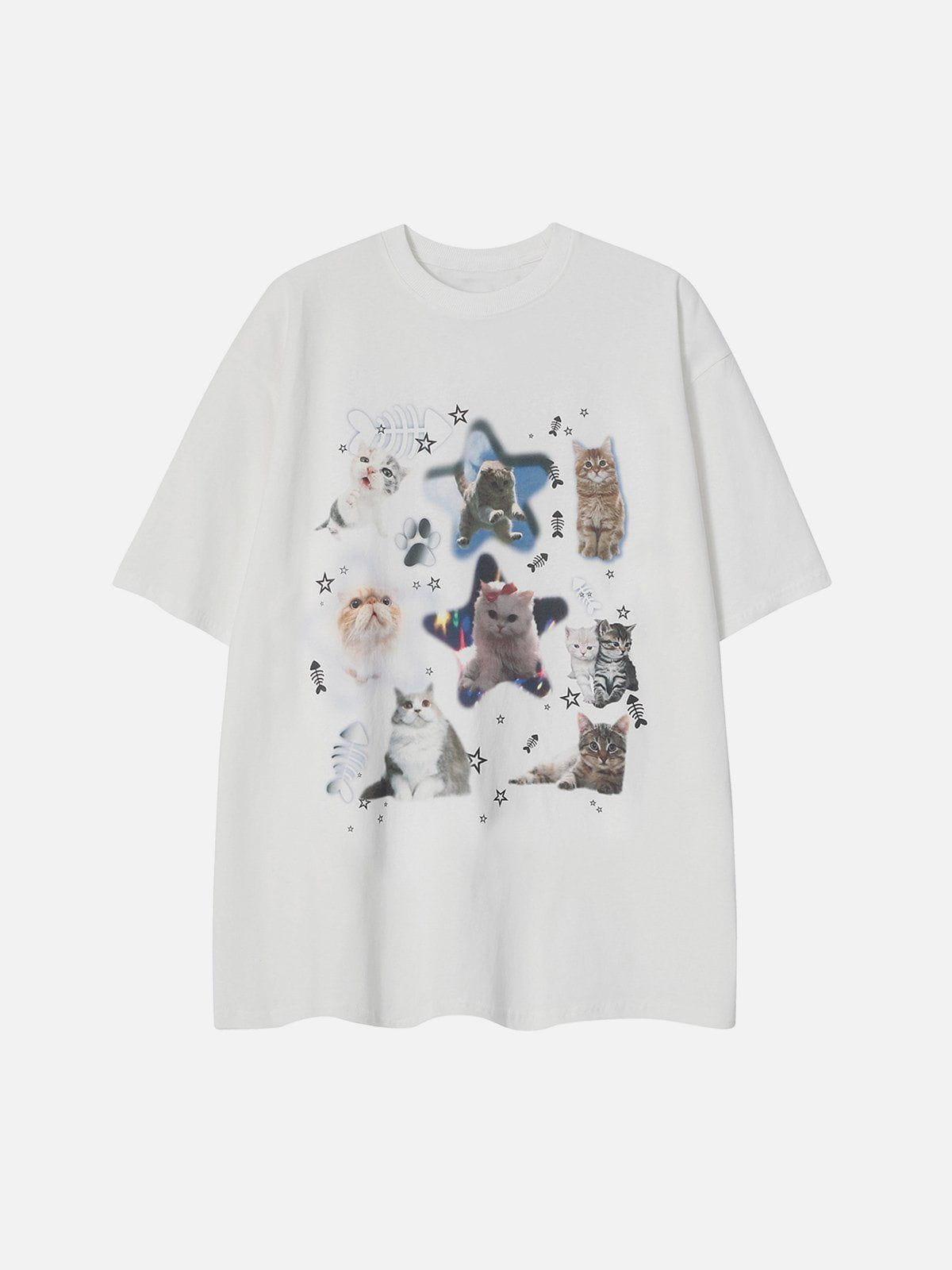 Sneakerland™ - Irregular Pet Print Tee - tntwear1