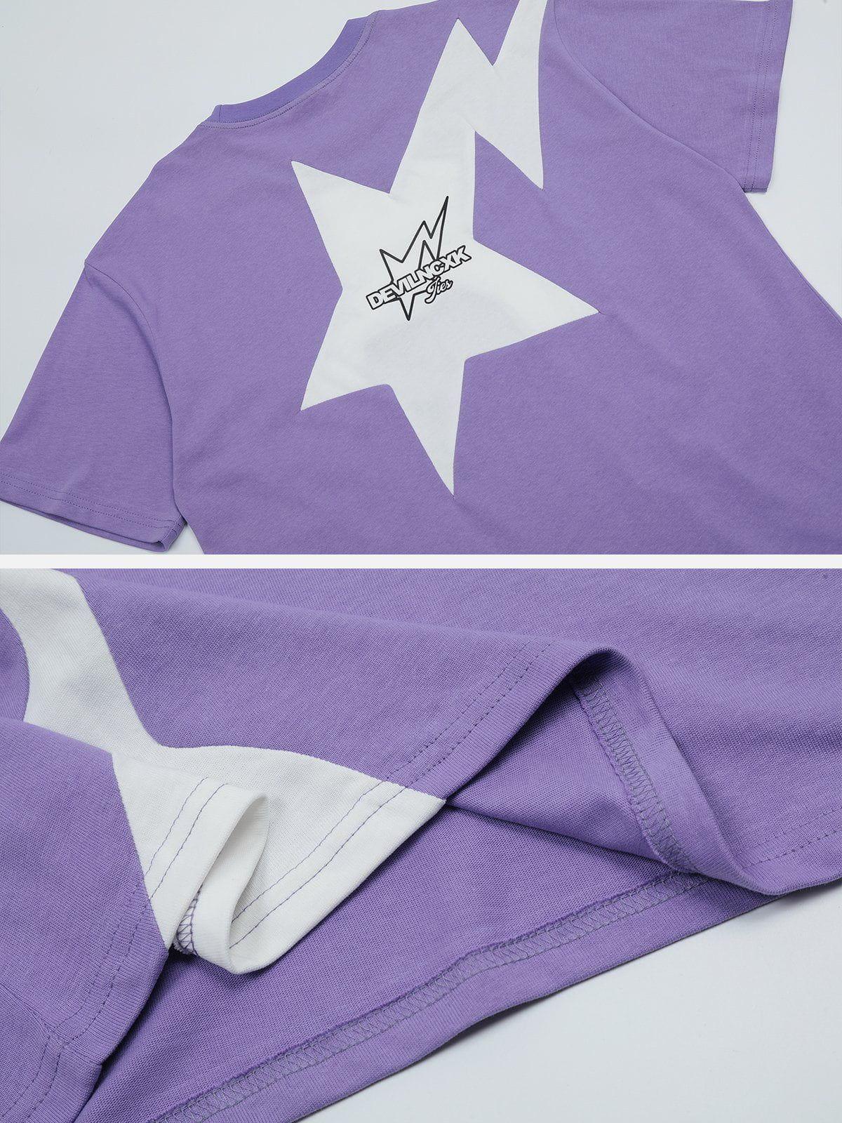 Sneakerland™ - Irregular Star Print Tee - tntwear1