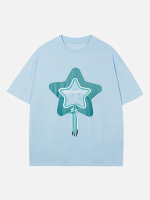 Sneakerland™ - Knitting Star Print Tee - tntwear1