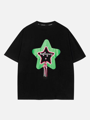 Sneakerland™ - Knitting Star Print Tee - tntwear1