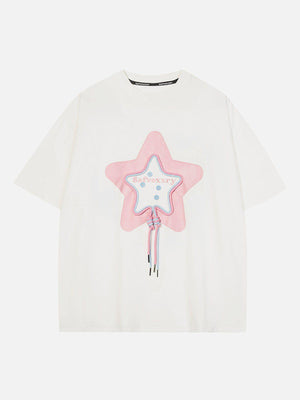 Sneakerland™ - Knitting Star Print Tee - tntwear1