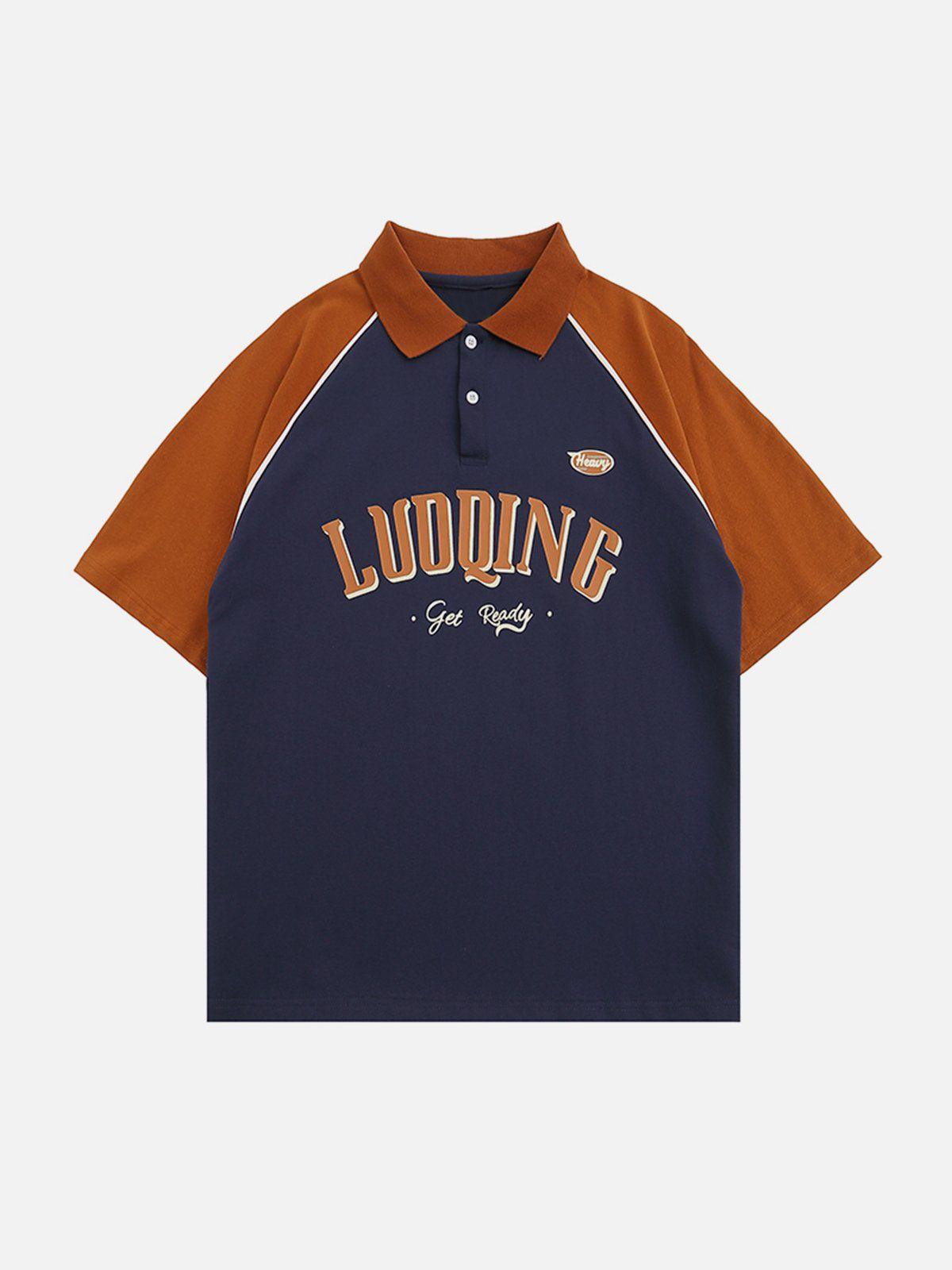 Sneakerland™ - LUDQING Graphic Polo Collar Tee - tntwear1