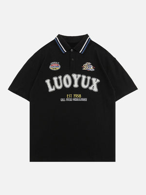 Sneakerland™ - LUOYUX Embroidery Stitching Tee - tntwear1