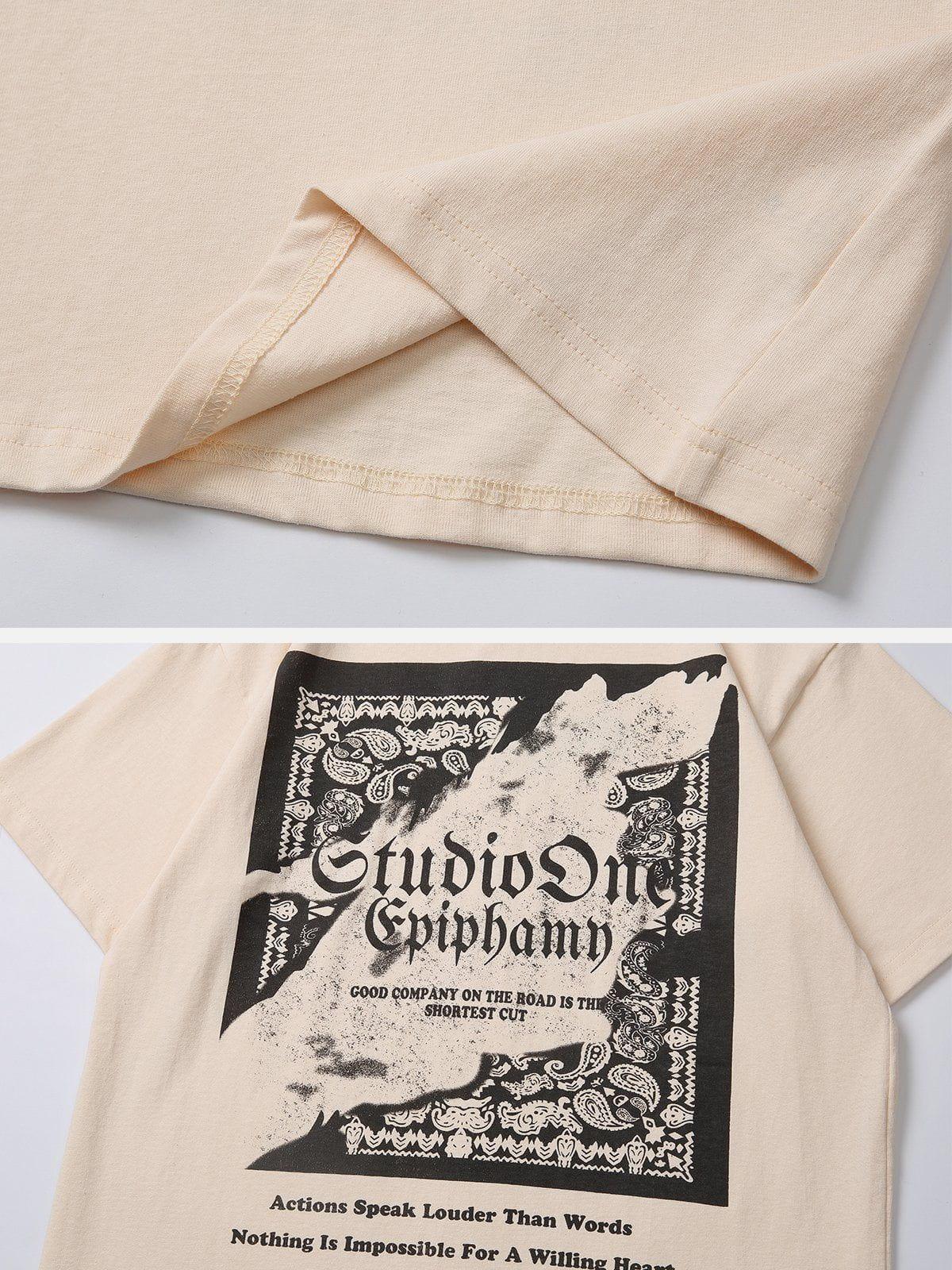 Sneakerland™ - Letter Bandana Print Tee - tntwear1