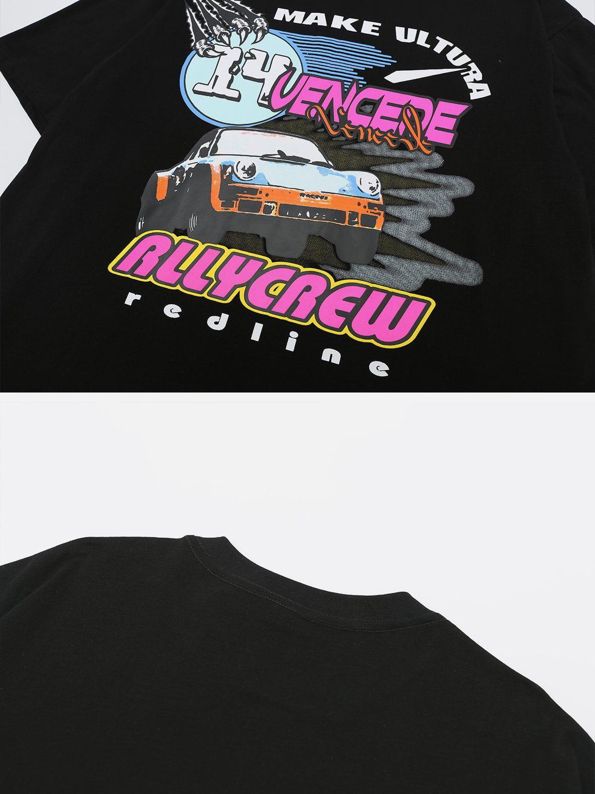 Sneakerland™ - Letter Car Printing Tee - tntwear1