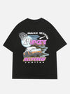 Sneakerland™ - Letter Car Printing Tee - tntwear1