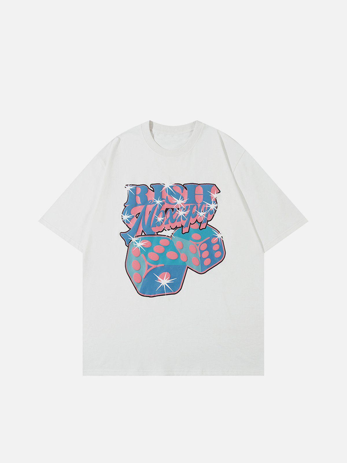 Sneakerland™ - Letter Dice Print Tee - tntwear1