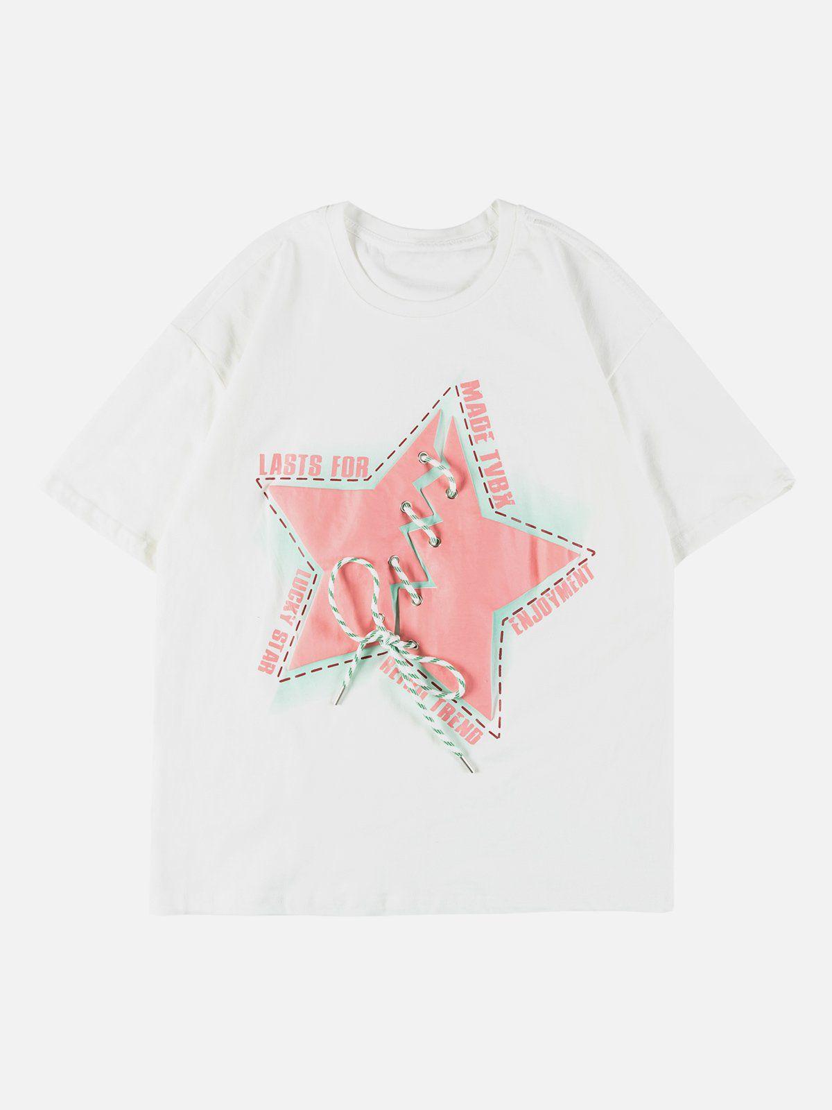 Sneakerland™ - Linear Star Print Tee - tntwear1