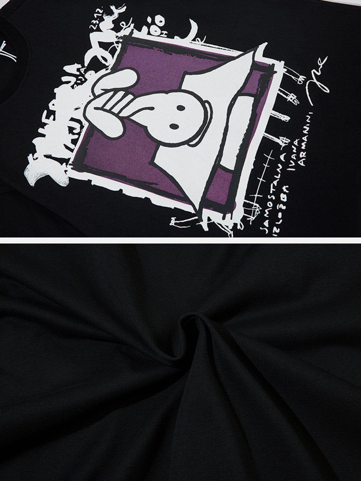 Sneakerland™ - Long Ears Rabbit Graphic Tee - tntwear1