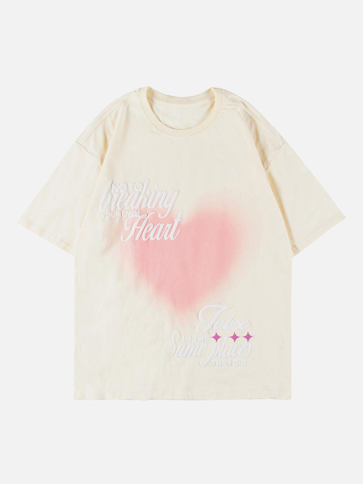 Sneakerland™ - Love Heart Gradient Print Tee - tntwear1