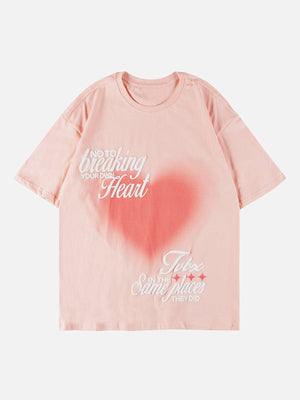 Sneakerland™ - Love Heart Gradient Print Tee - tntwear1