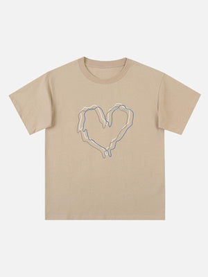 Sneakerland™ - Love Lines Print Tee - tntwear1