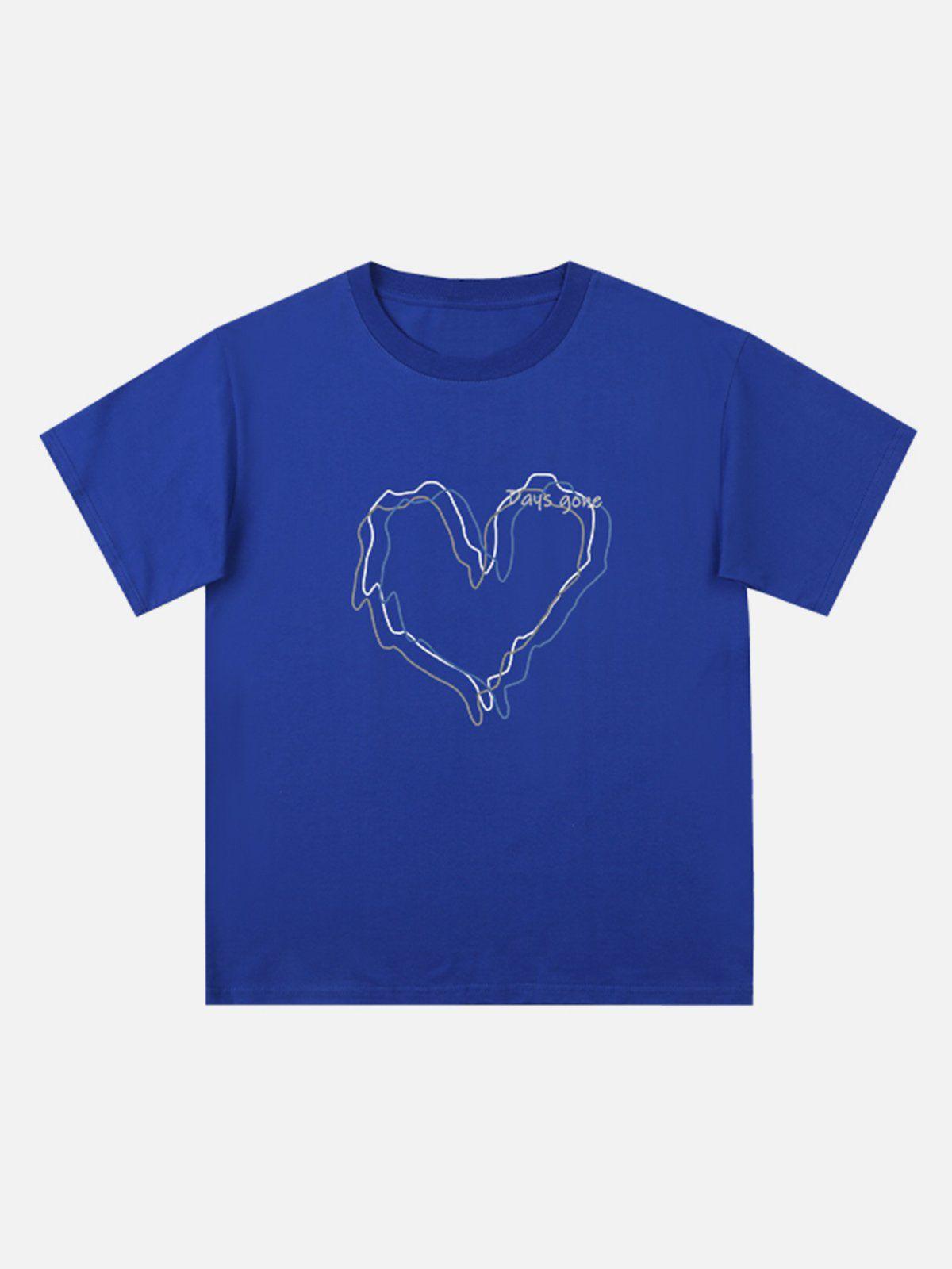 Sneakerland™ - Love Lines Print Tee - tntwear1