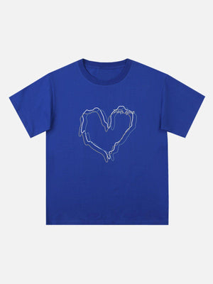 Sneakerland™ - Love Lines Print Tee - tntwear1