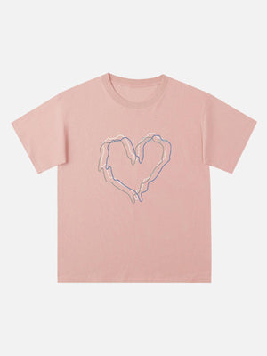 Sneakerland™ - Love Lines Print Tee - tntwear1