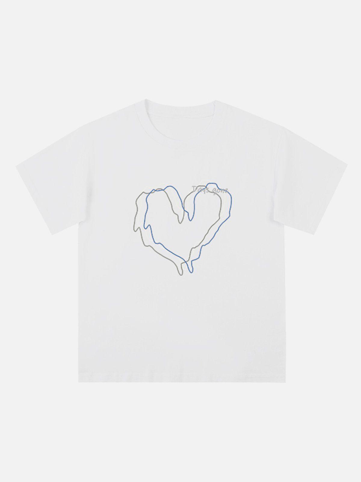 Sneakerland™ - Love Lines Print Tee - tntwear1