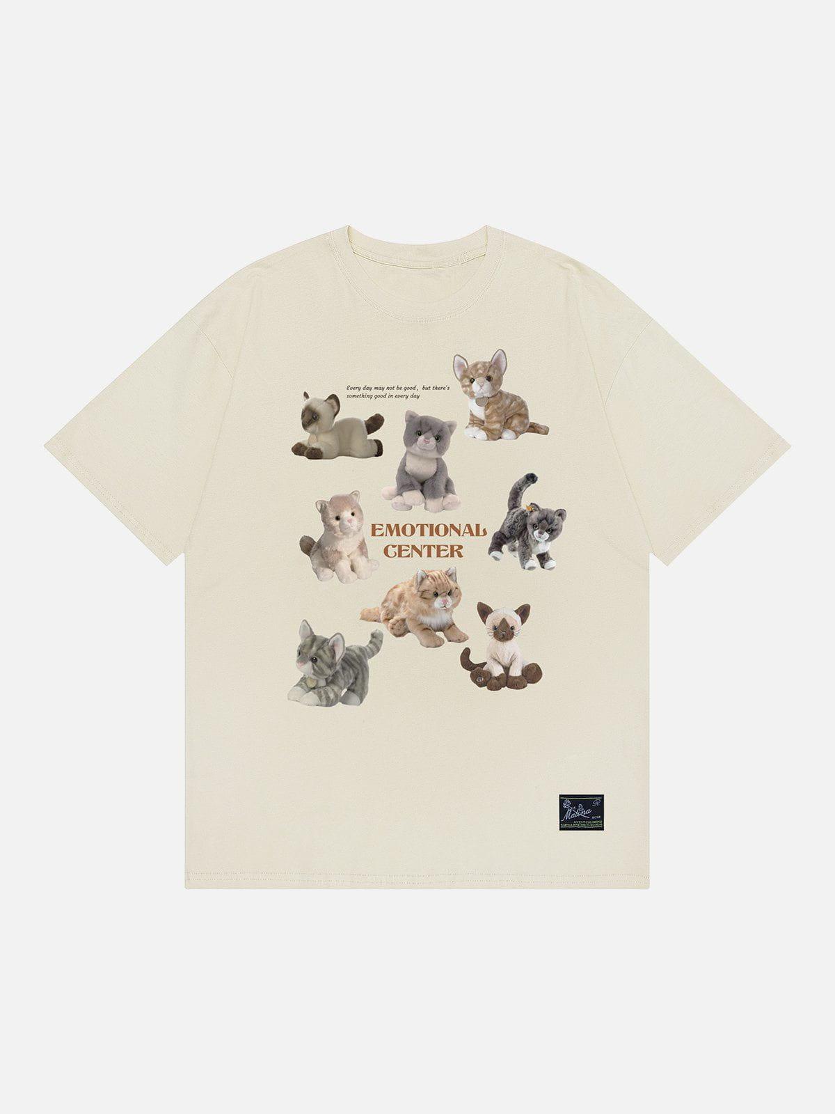 Sneakerland™ - Male Cats Print Tee - tntwear1