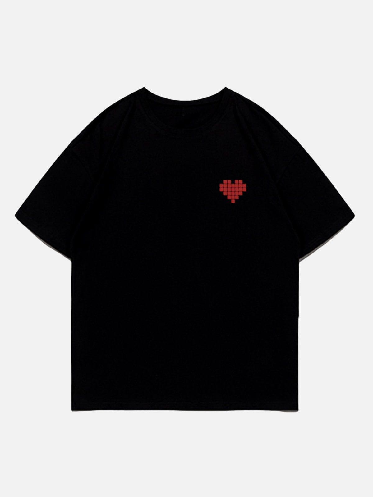 Sneakerland™ - Mosaic Heart Print Tee - tntwear1