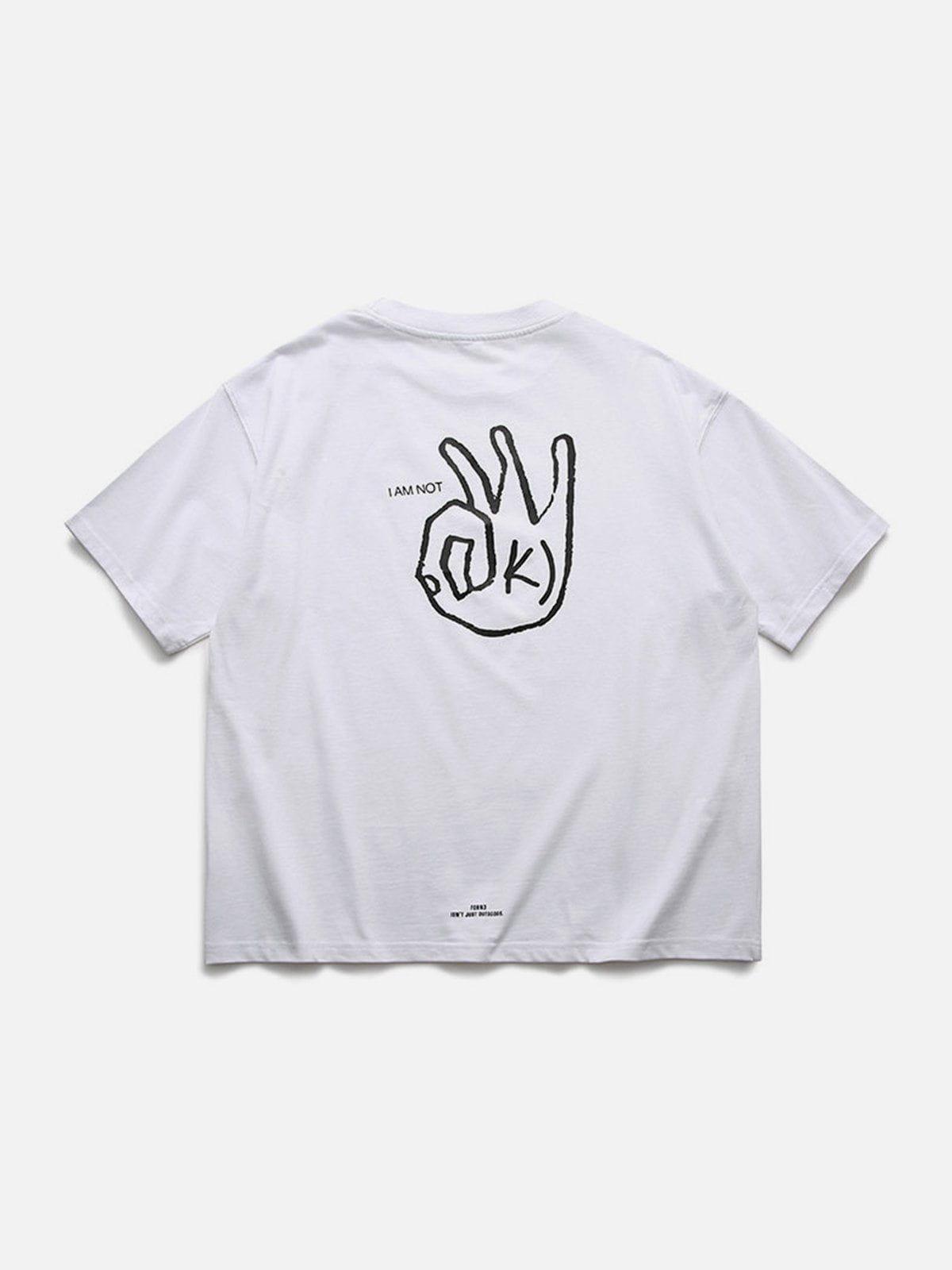 Sneakerland™ - OK Gesture Print Tee - tntwear1