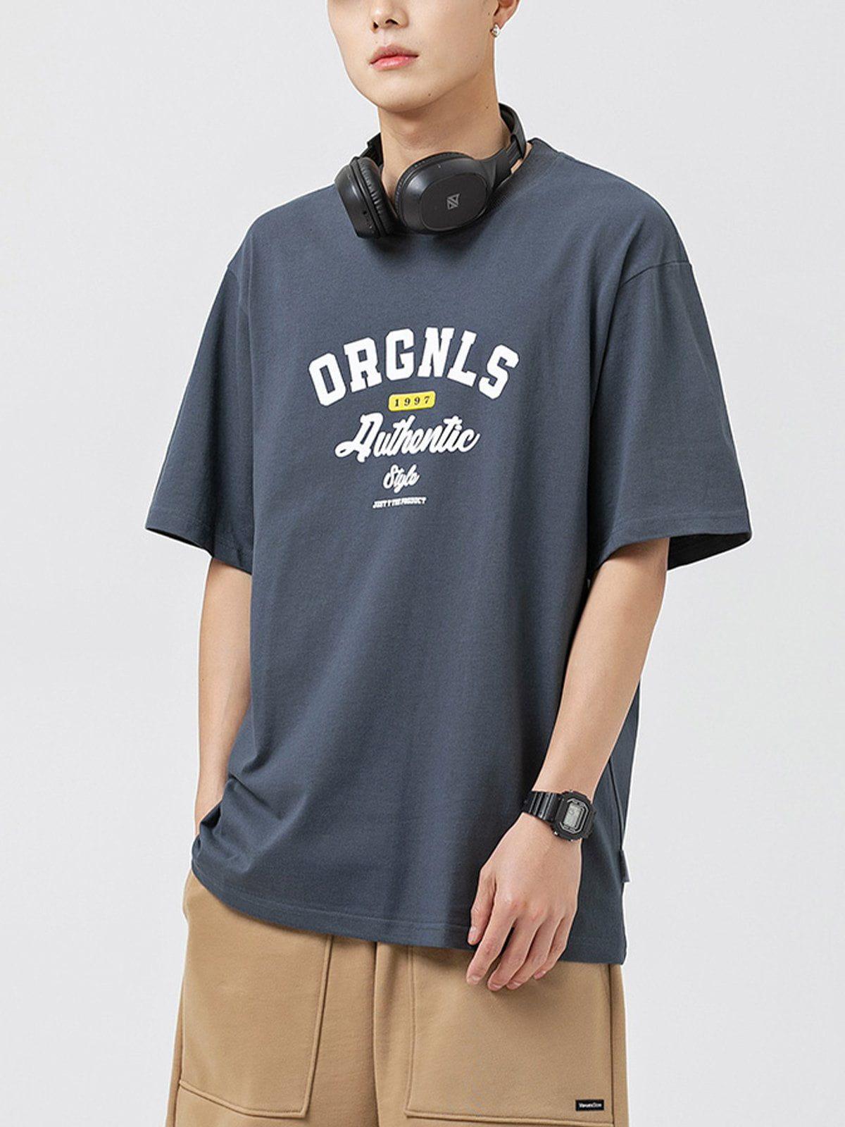 Sneakerland™ - ORGNLS Letter Print Tee - tntwear1