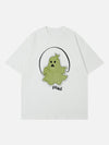 Sneakerland™ - Patch Embroidery Ghost Print Tee - tntwear1