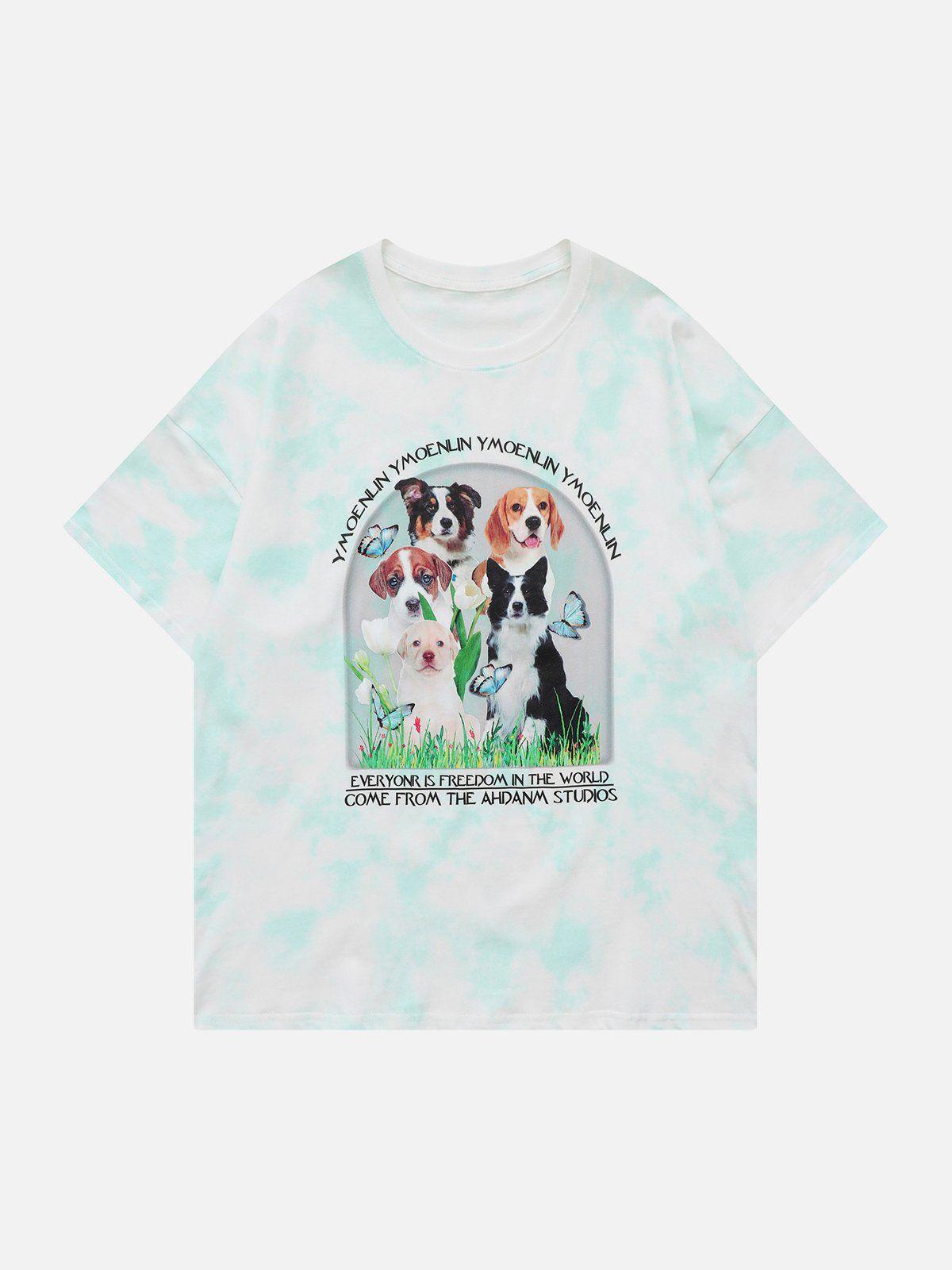 Sneakerland™ - Pet Dog Garden Graphics Tee - tntwear1