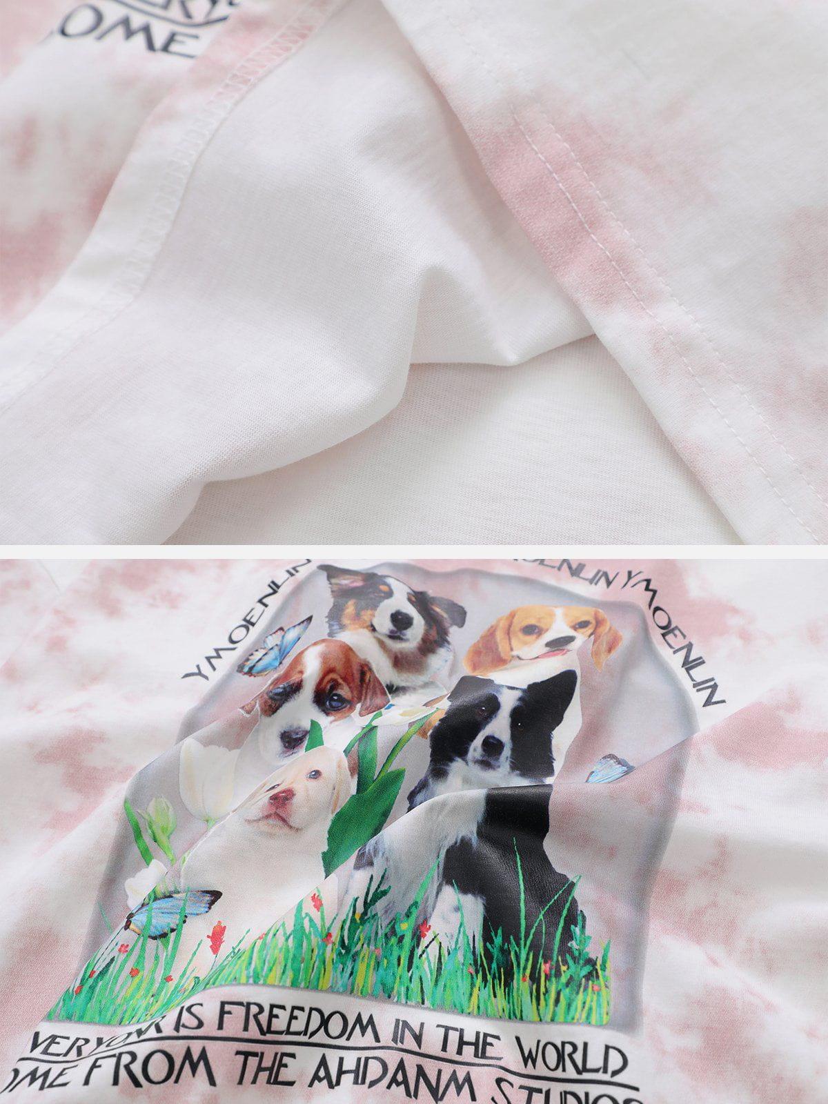 Sneakerland™ - Pet Dog Garden Graphics Tee - tntwear1