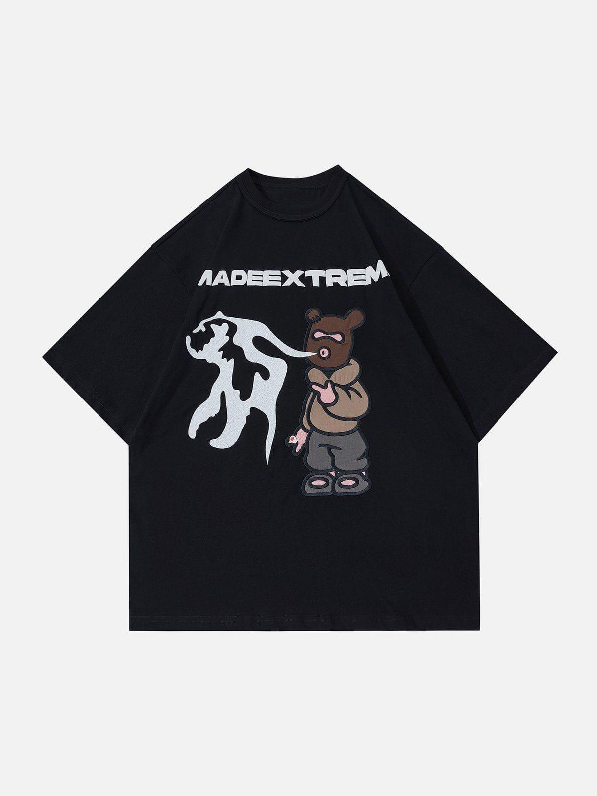 Sneakerland™ - Pistol Bear Graphic Tee - tntwear1