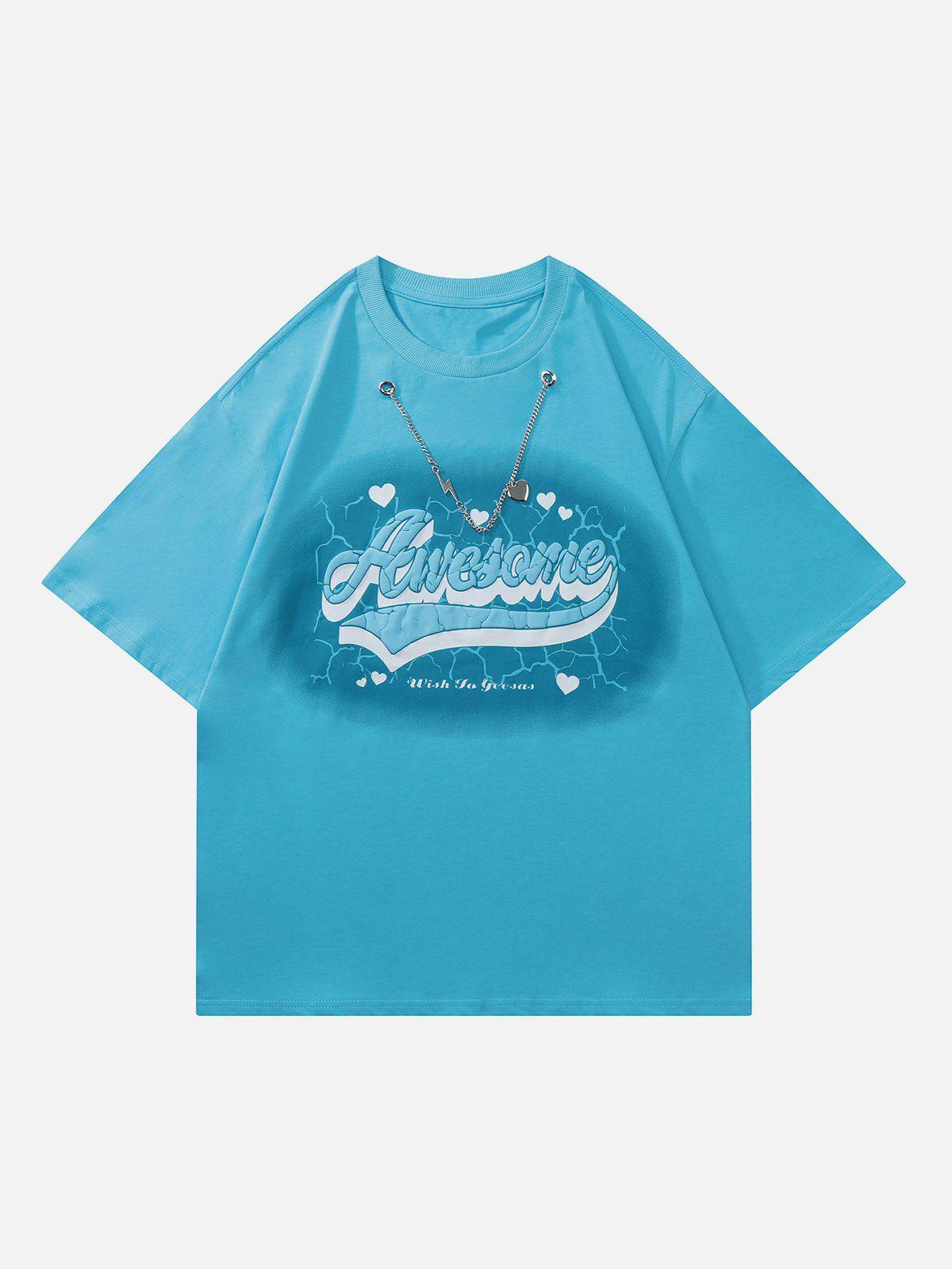 Sneakerland™ - Plastisol Printing Chain Decoration Tee - tntwear1