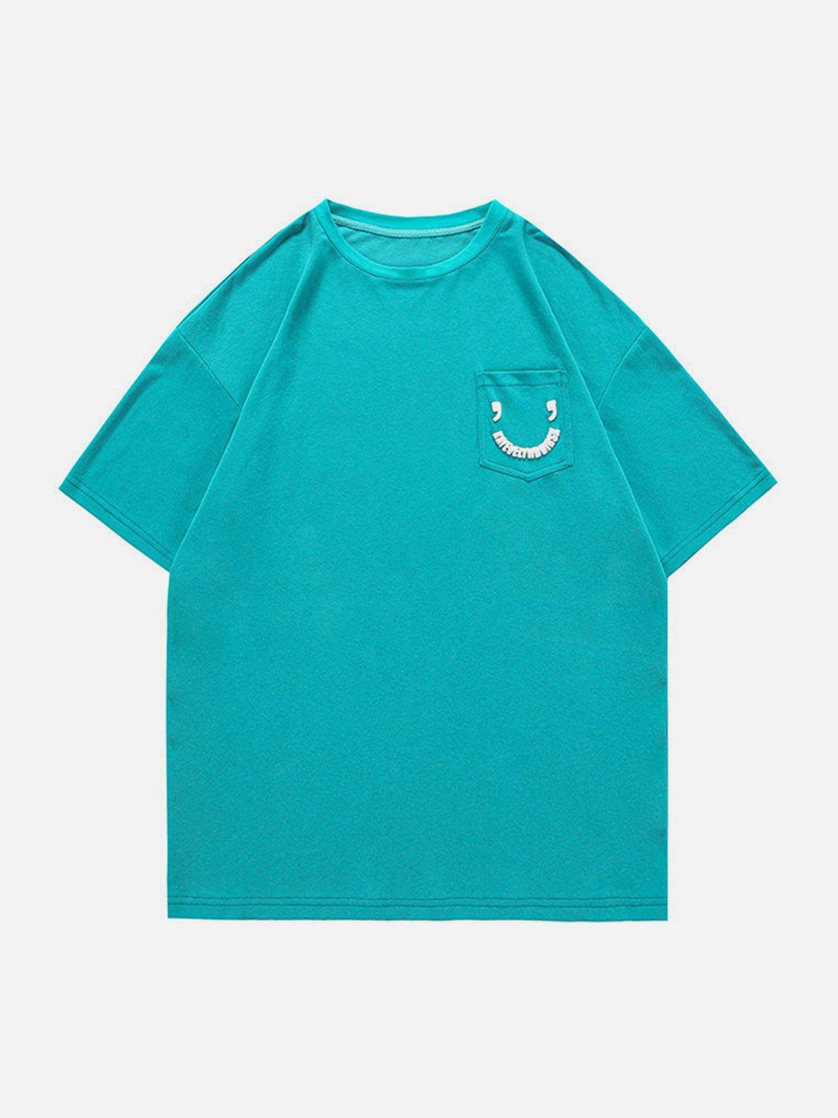 Sneakerland™ - Pocket Smile Print Tee - tntwear1