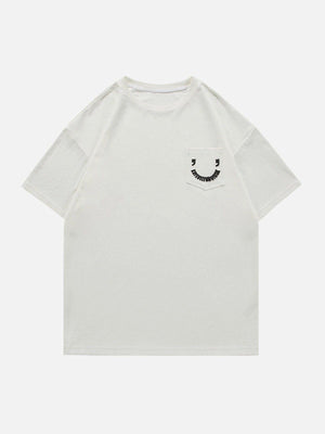 Sneakerland™ - Pocket Smile Print Tee - tntwear1