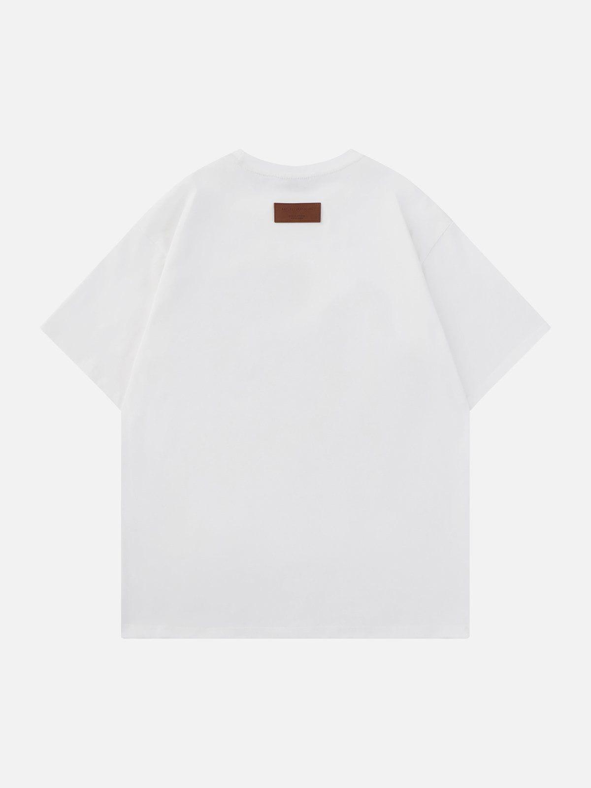 Sneakerland™ - RISNDOEP Letter Print Tee - tntwear1