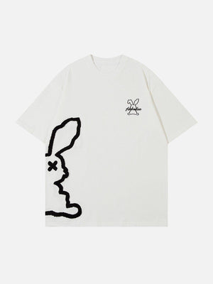 Sneakerland™ - Rabbit Embroidery Tee - tntwear1