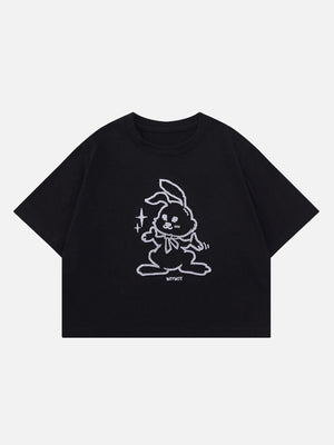 Sneakerland™ - Rabbit Embroidery Tee - tntwear1