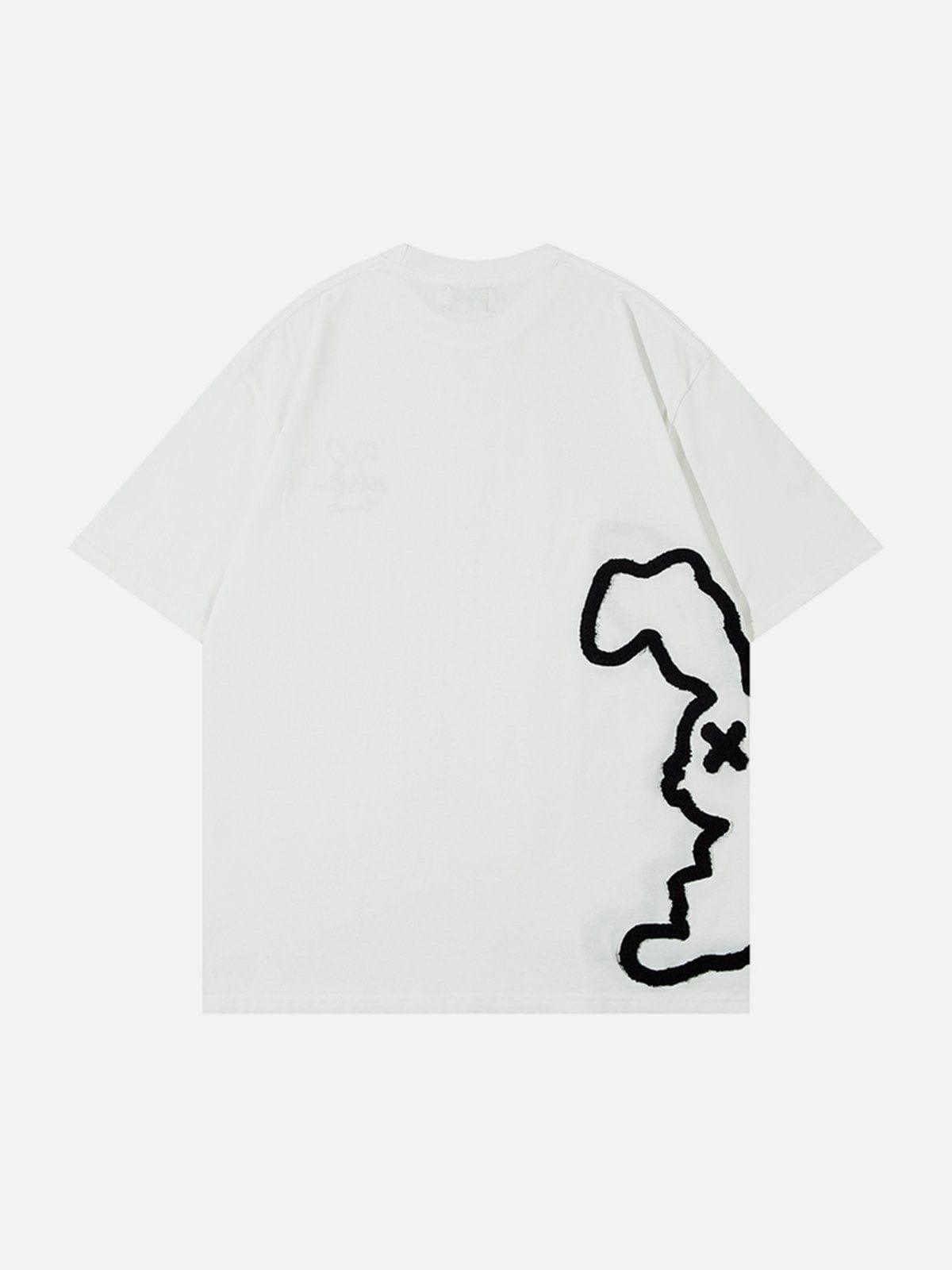 Sneakerland™ - Rabbit Embroidery Tee - tntwear1