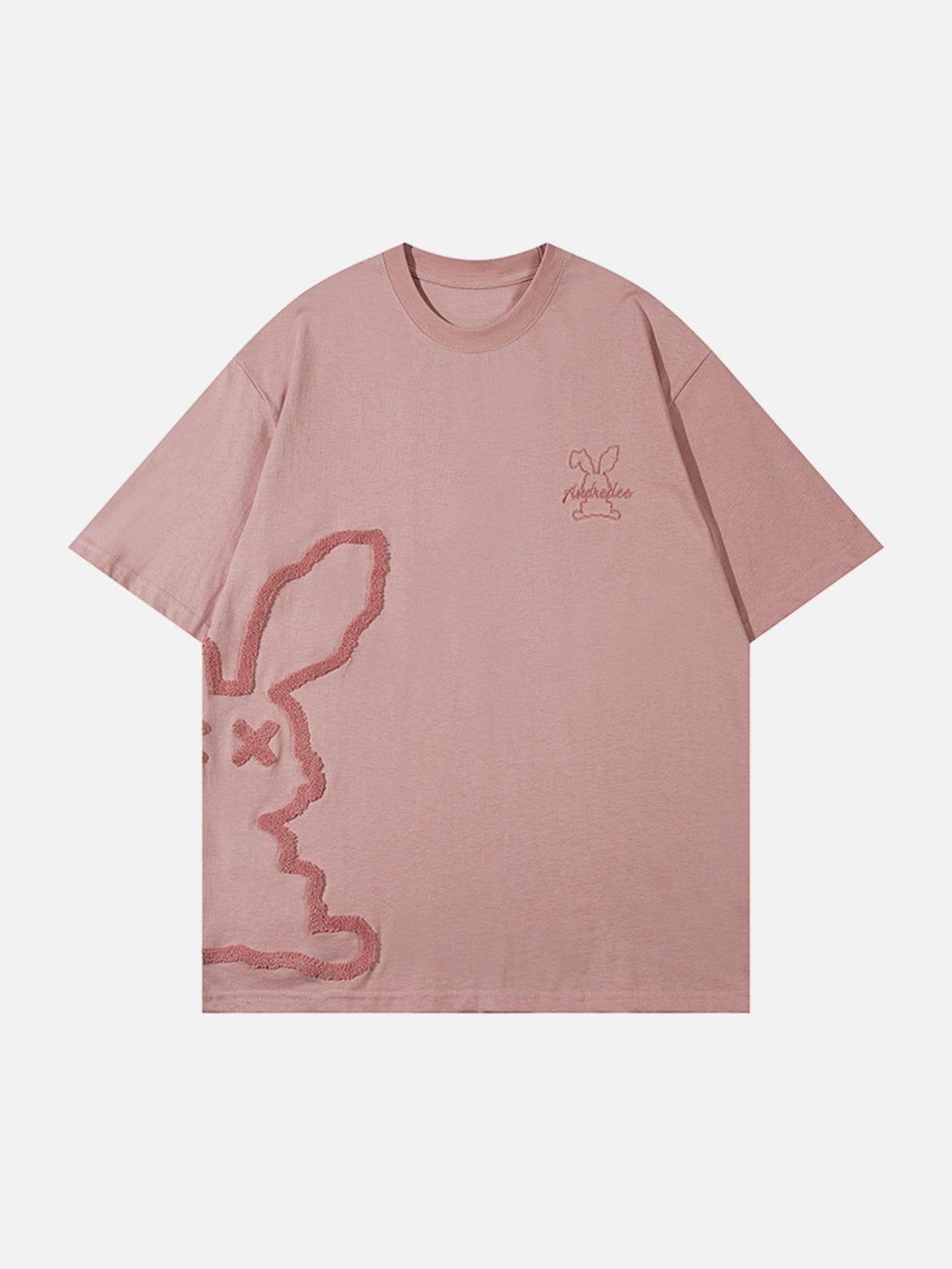 Sneakerland™ - Rabbit Embroidery Tee - tntwear1