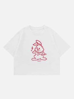 Sneakerland™ - Rabbit Embroidery Tee - tntwear1