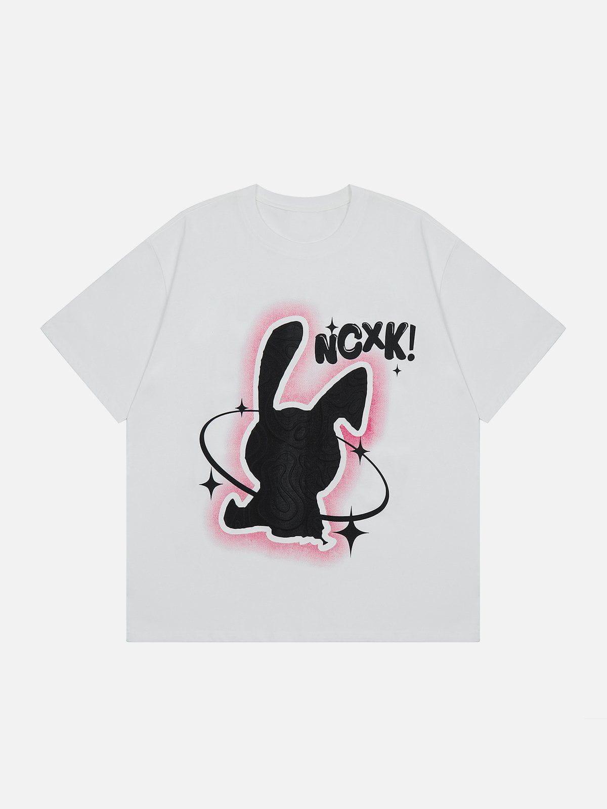 Sneakerland™ - Rabbit Foam Print Tee - tntwear1