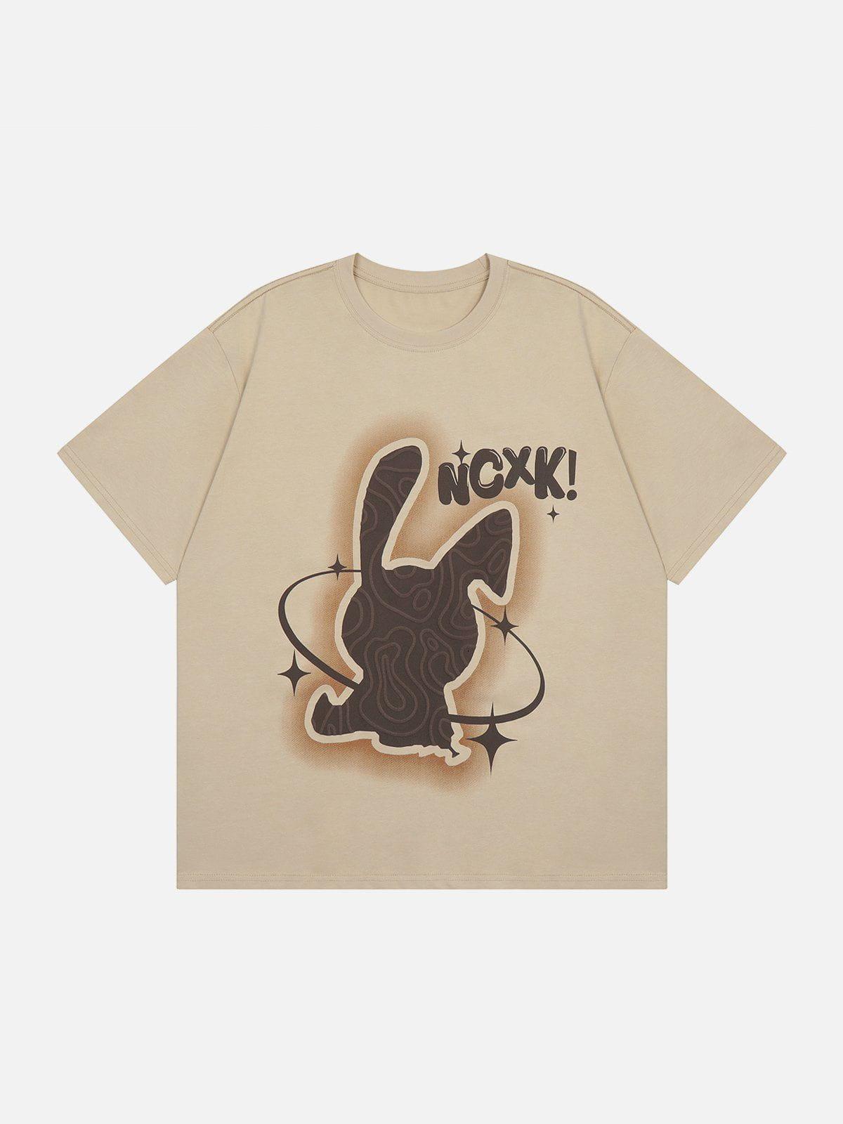 Sneakerland™ - Rabbit Foam Print Tee - tntwear1