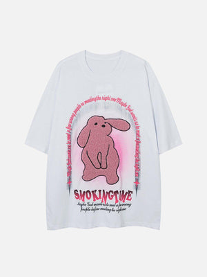 Sneakerland™ - Rabbit Foam Printing Tee - tntwear1