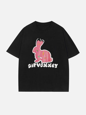 Sneakerland™ - Rabbit Foam Printing Tee - tntwear1